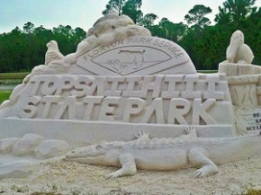 state park logo sand sculpture